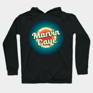 Graphic Marvin Name Retro Vintage Circle Hoodie